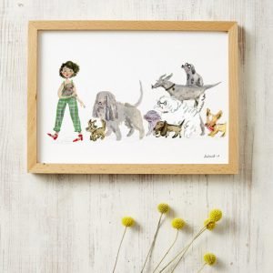 Dog Lovers Print by And Smile Studio
