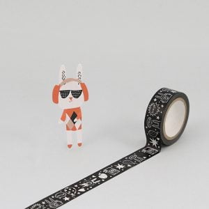 becky baur x noodoll paper tape with bookmark