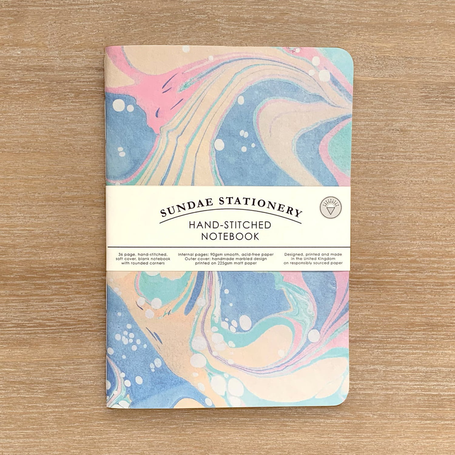 Lunar Marbled Notebook