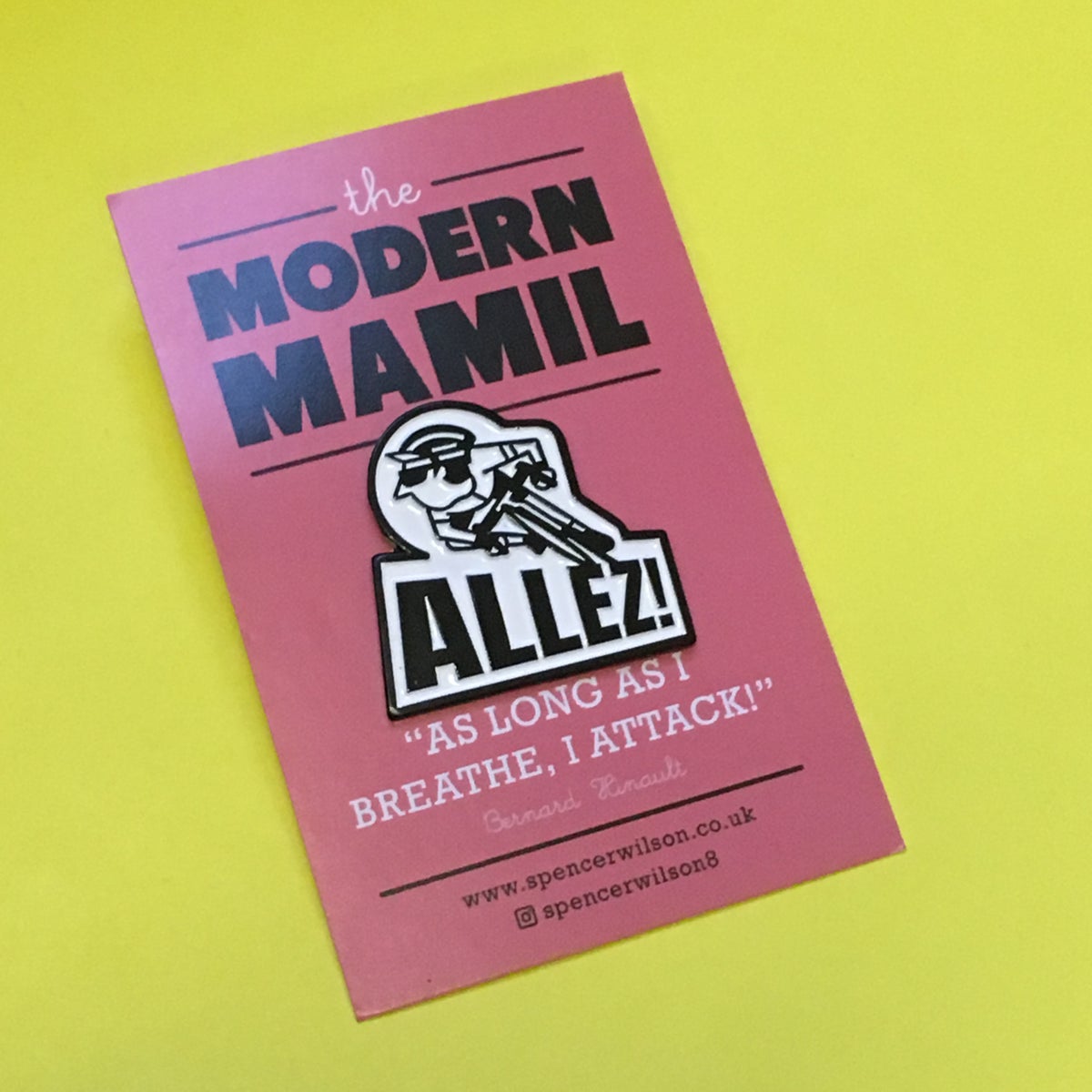 Allez Enamel Pin by Spencer Wilson