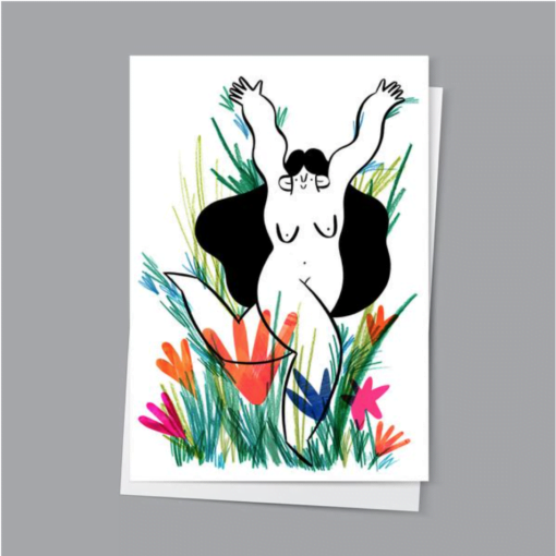 Wild And Free Greetings Card by Hattie Clark