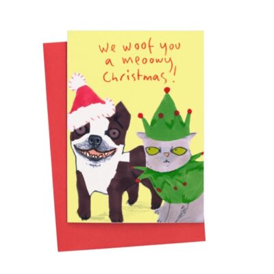We Woof You Meowwy Christmas Card