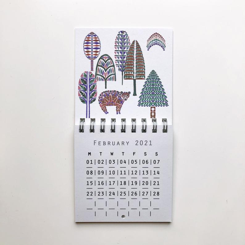 2021 Mini Wall Calendar - Christmas, Gifts Under £10, Notebooks