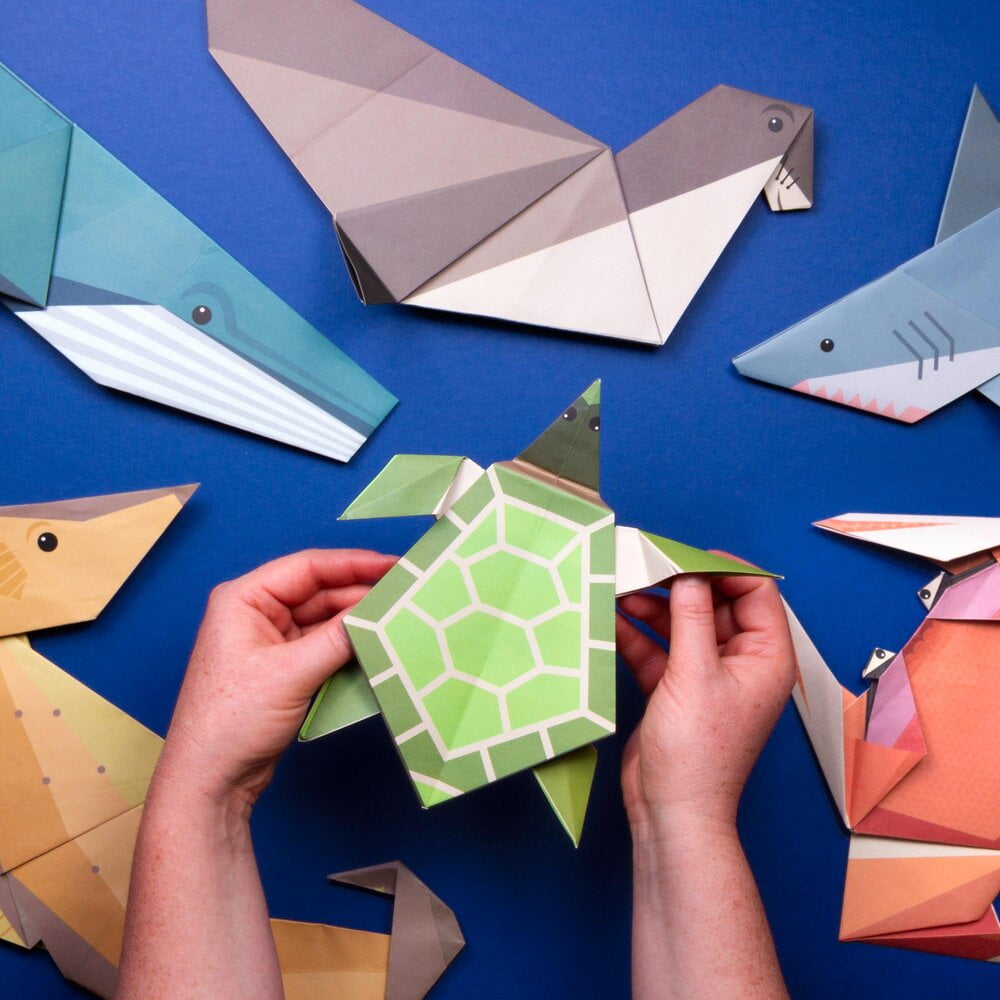 Create Your Own Giant Ocean Origami Animal Kingdom, Craft and DIY, Decoration, For Kids, Gifts