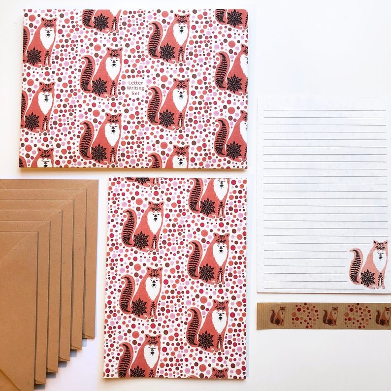 Dotty Fox Letter Writing Set | The Red Door Gallery