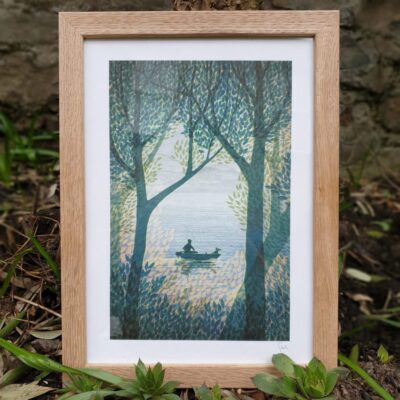 The Bay I (Boat) A4 Print