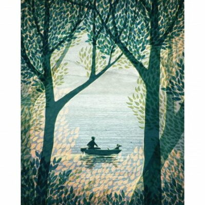 The Bay I (Boat) A2 Print