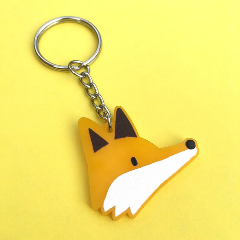 Cute Fox Keyring The Red Door Gallery