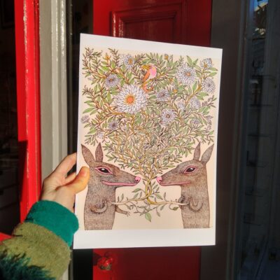 Love Is A Flower A4 Print
