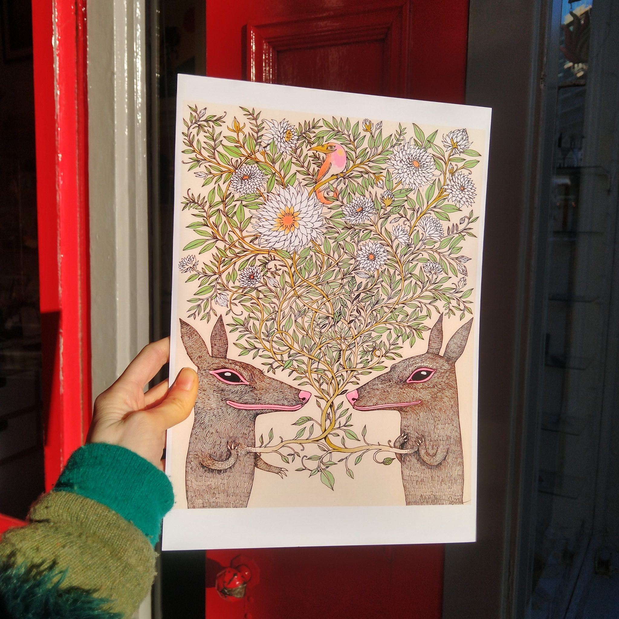 Love Is A Flower A4 Print