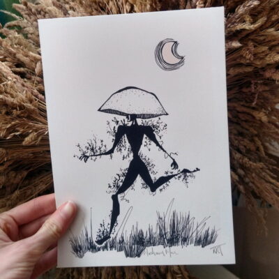 Mushroom Man A5 print