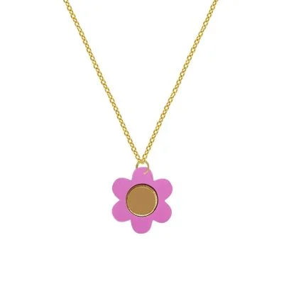 Buy By Lea Sophia. Very Nice Necklace With Turquoise Enamelled Locket on  the Front and a Pretty Silver Flower With Colorless Rhinestones. Online in  India - Etsy