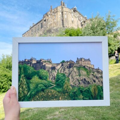 Edinburgh Castle by SK - A4 Print