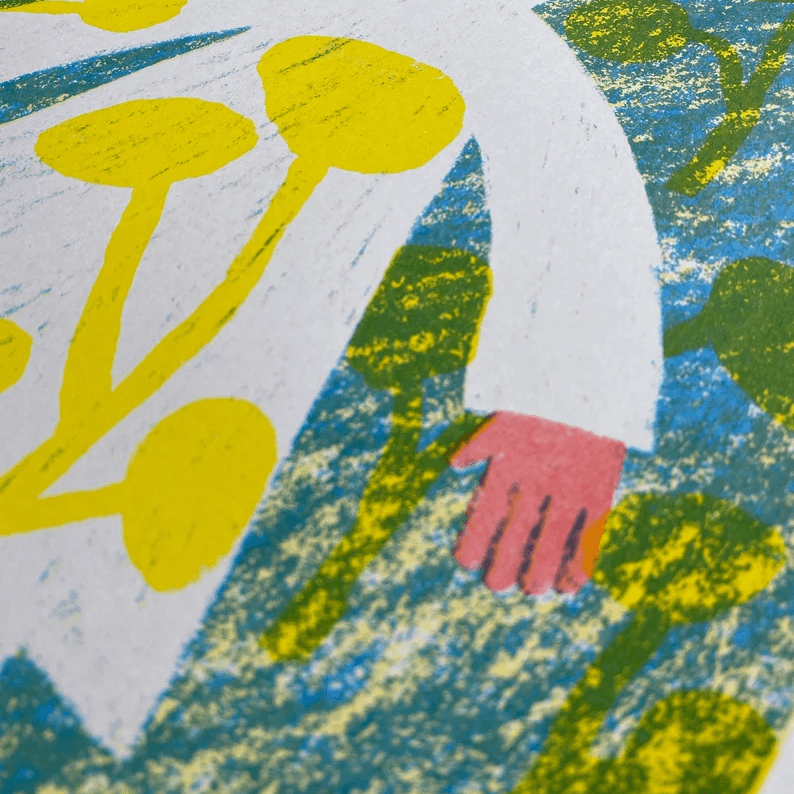Surround Yourself With Nature A3 Risograph - Image 3