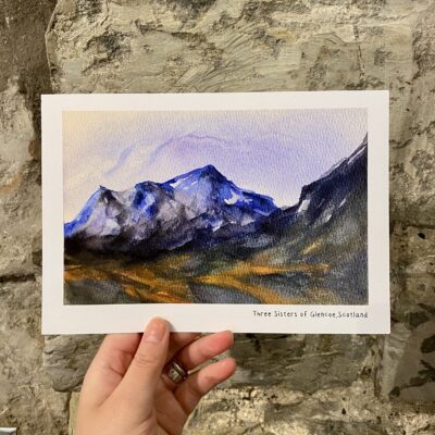 Three Sisters, Glencoe - A5 print