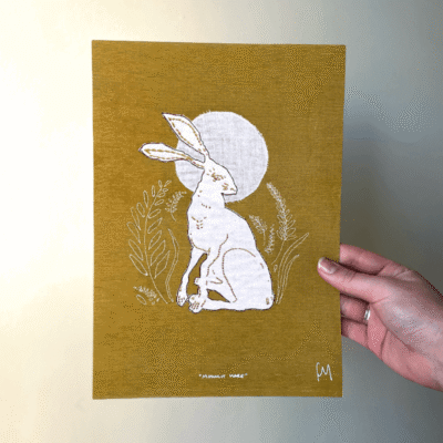 Moonlit Hare A4 Print