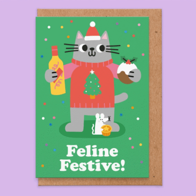Feline Festive Card