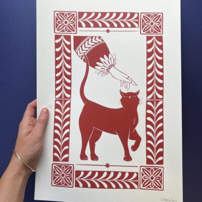 Beware of the Cat - A3 Print