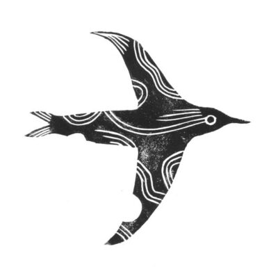 Squawk - A5 Lino Print