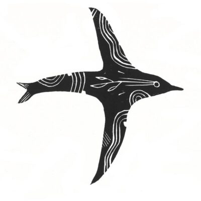 Swoop - A5 Lino Print