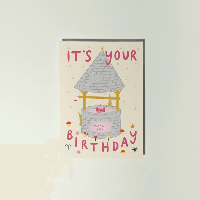 Wishing Well Birthday Card | The Red Door Gallery