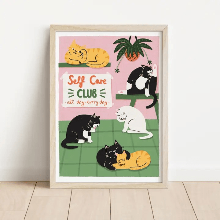Self Care Club A4 print