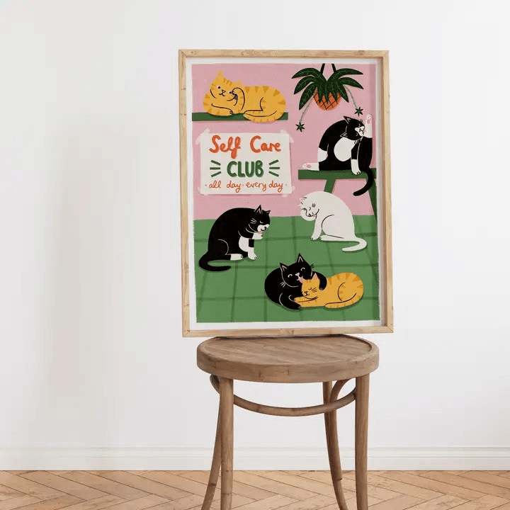 Self Care Club A4 print - Image 2