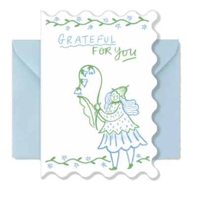 Grateful For You Scalloped Card