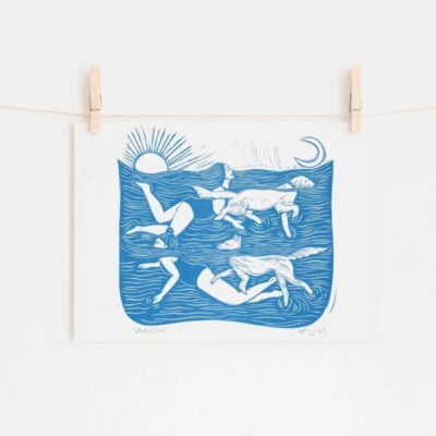 Paddlers A4 Risograph