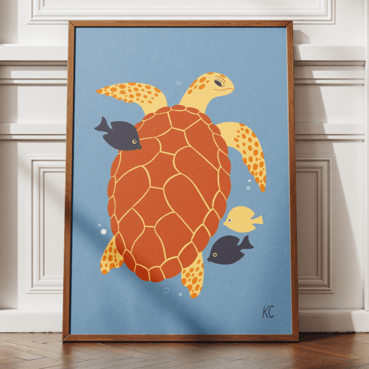 Sea Turtle A2 Print