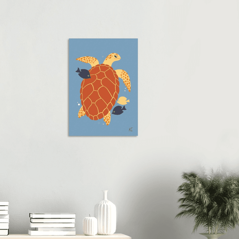 Sea Turtle A2 Print - Image 3