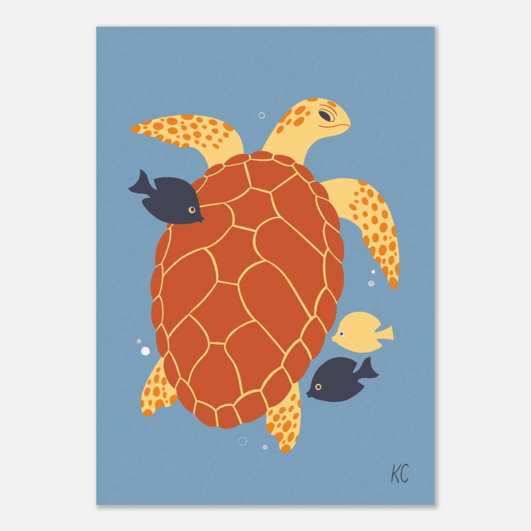 Sea Turtle A2 Print - Image 2