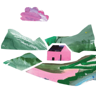 Pink House - A5 Print