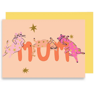 Mum Cats Foil Card