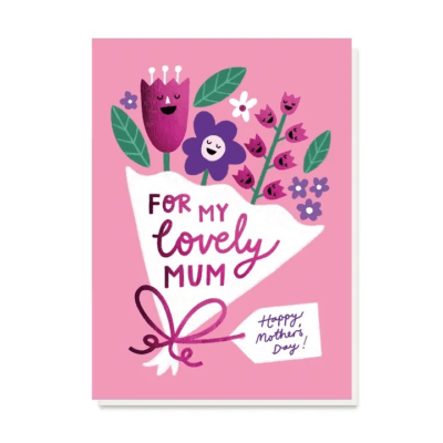 Pink Flowers Mother's Day Card