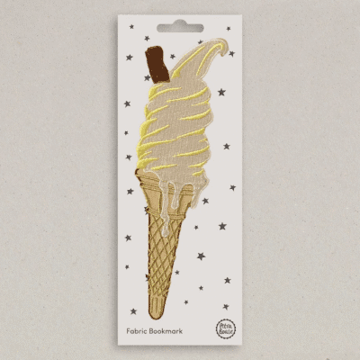 Ice Cream Fabric Bookmark