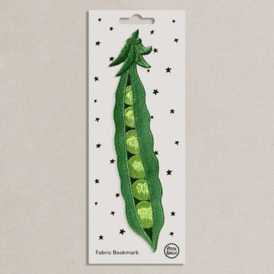 Pea Pod Fabric Bookmark