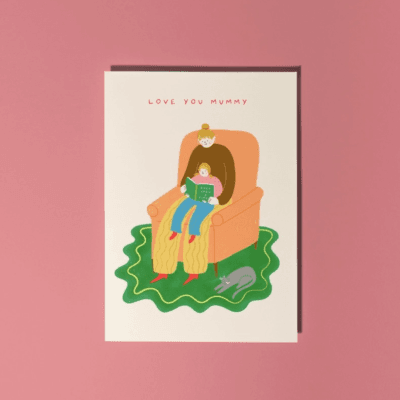Cosy Reading Mother's Day Card