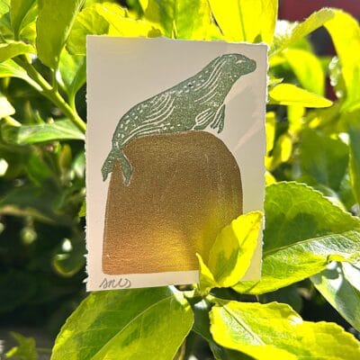 Seal - Mini Lino Print