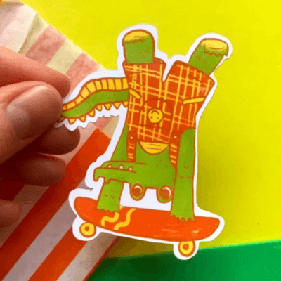 Dylan The Croc Sticker