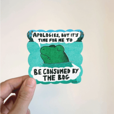 Consumed By The Bog Vinyl Sticker