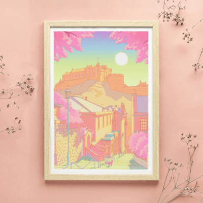 Edinburgh Hanami A4 Print