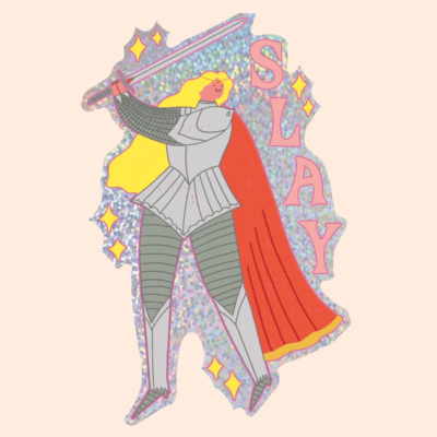 Slay Girl Glitter Sticker