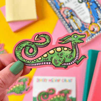 Green Dragon Sticker