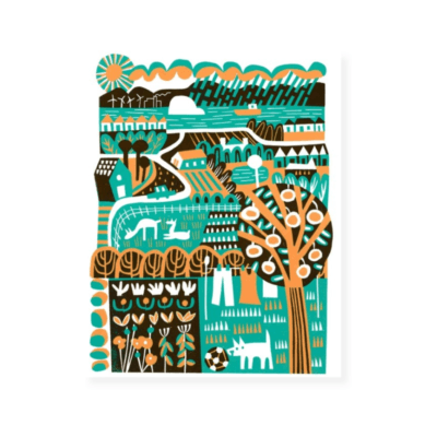 East Neuk Linocut