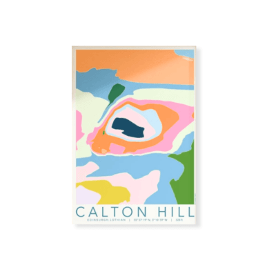 Calton Hill Topography A4 Print