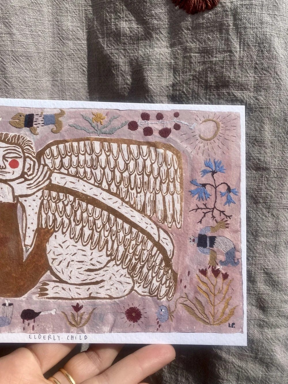 Elderly Child A5 print - Image 3