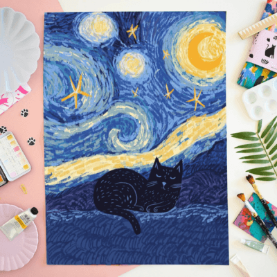 Tea Towel - Starry Night