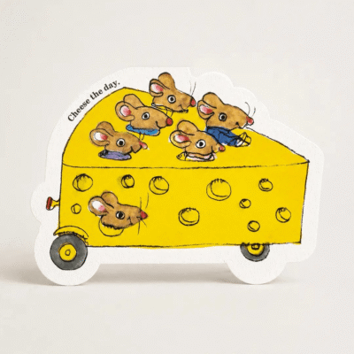 Cheese Mouse Car Card