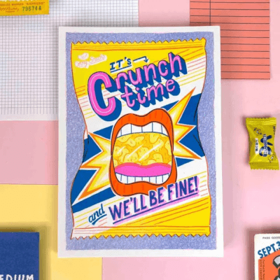 Crunch Time - A5 Risograph